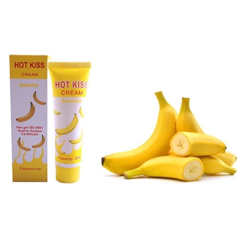 Gel b&ocirc;i trơn Hot Kiss hương chuối cho nam nữ